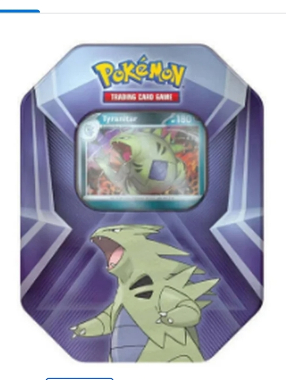 Pokémon Toxapex/Tyranitar Collector's Tin - Purple/Green